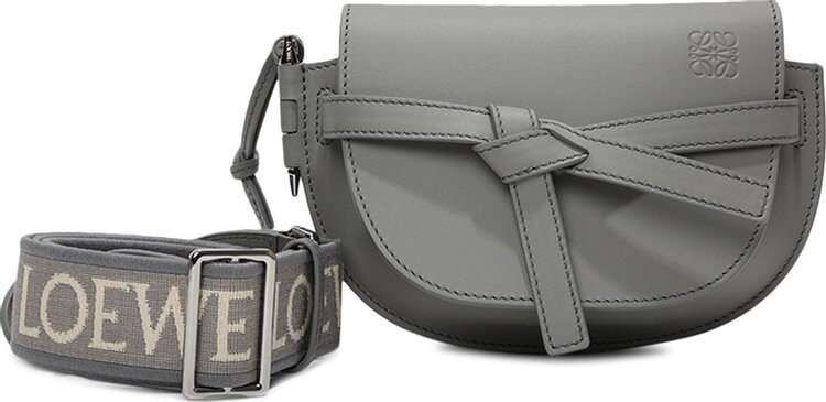 

Сумка Loewe Gate Dual Mini Bag Pearl Grey, серый