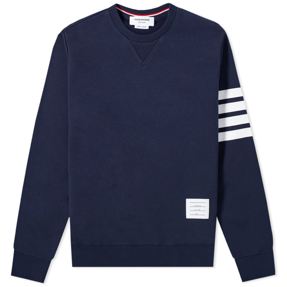 

Толстовка Thom Browne Engineered Stripe Crew Sweat, Черный, Толстовка Thom Browne Engineered Stripe Crew Sweat