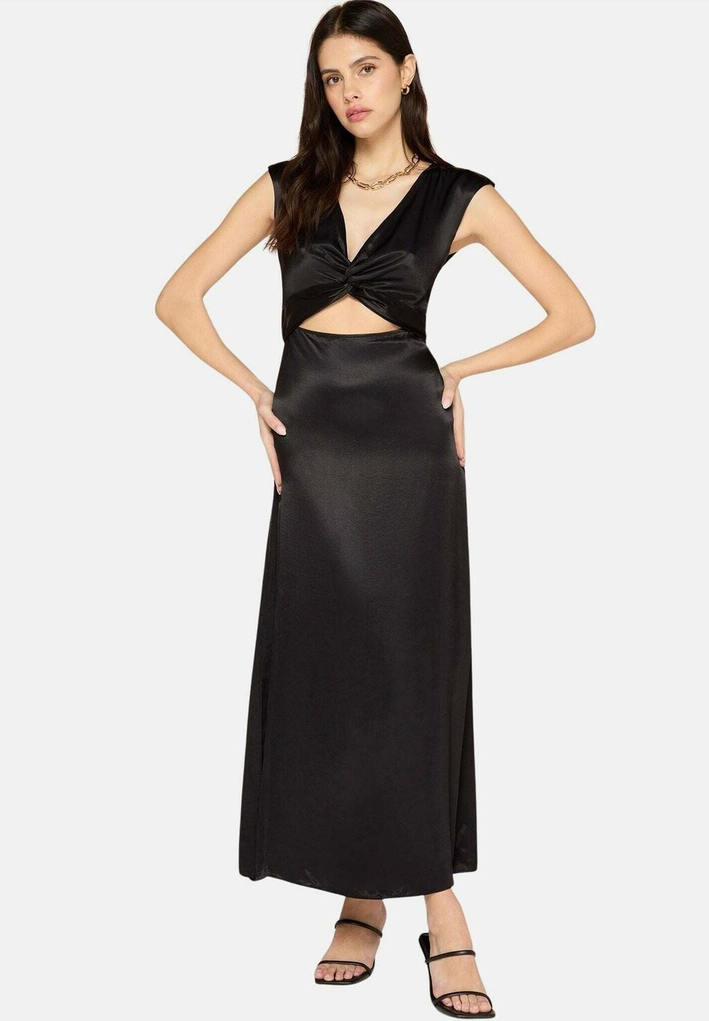 

Платье макси MARIN TWIST FRONT OMNES, черный