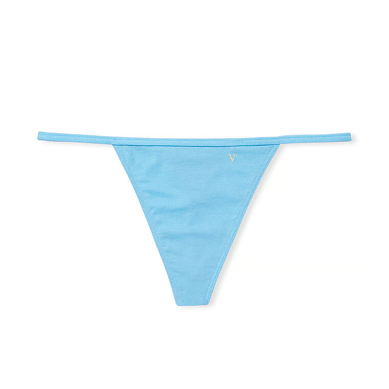 

Трусики-стринги Victoria's Secret Stretch Cotton Smooth, голубой