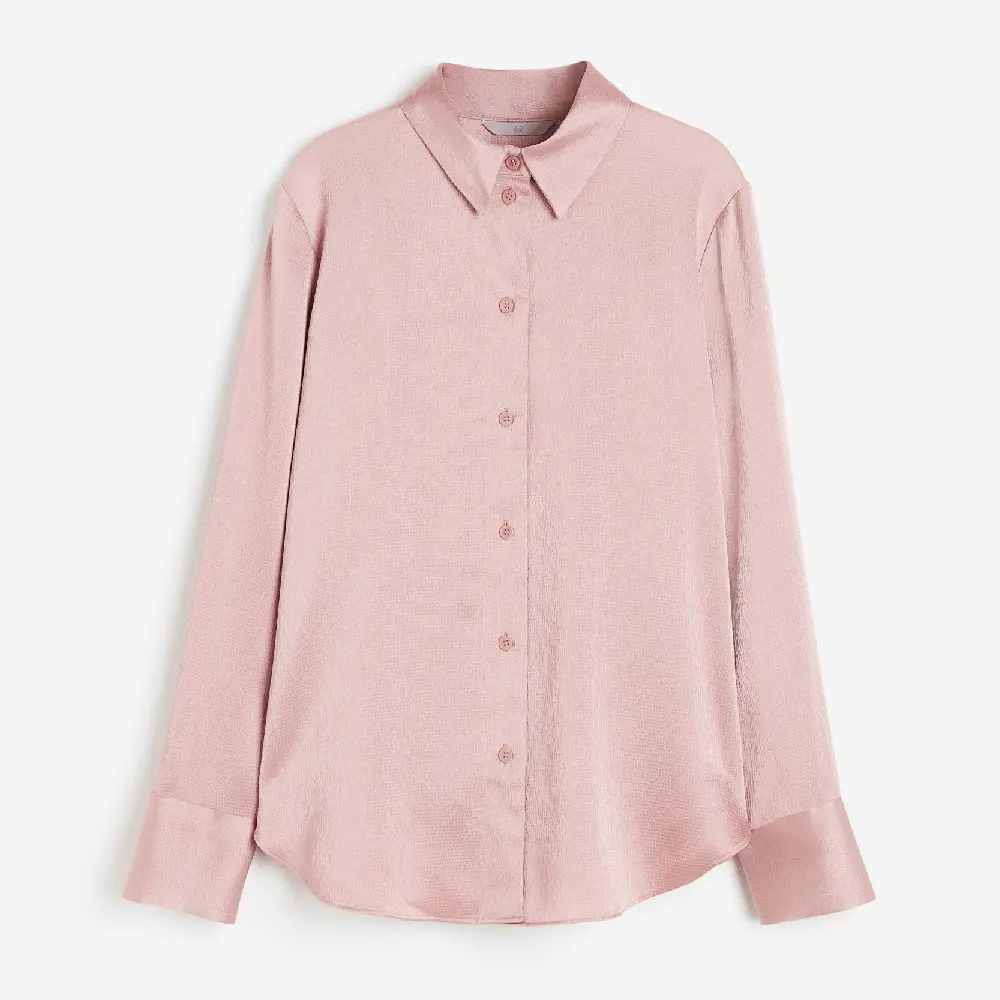 

Рубашка H&M Pointed-collar, розовый