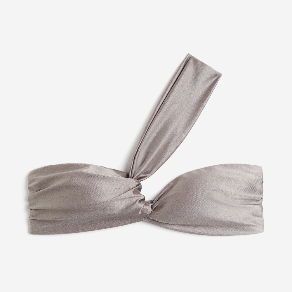 

Топ бикини H&M Padded Bandeau, серо-бежевый