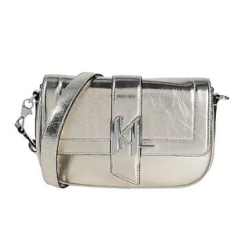 

Сумка через плечо Karl Lagerfeld K/Saddle SP Baguette Metallic, платиновый