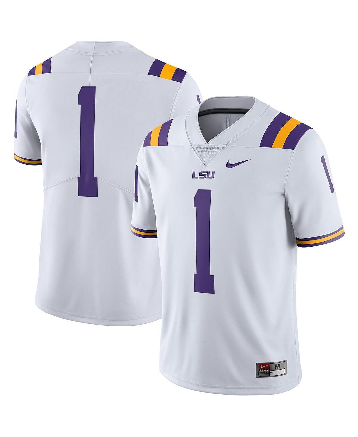 

Мужская футболка #1 белого цвета lsu tigers team limited Nike, белый