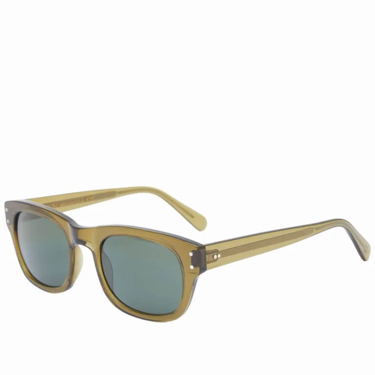 цена Солнцезащитные очки Moscot Nebb, зеленый/серый