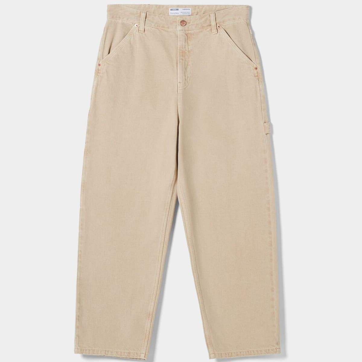 Jeans beige sale bershka