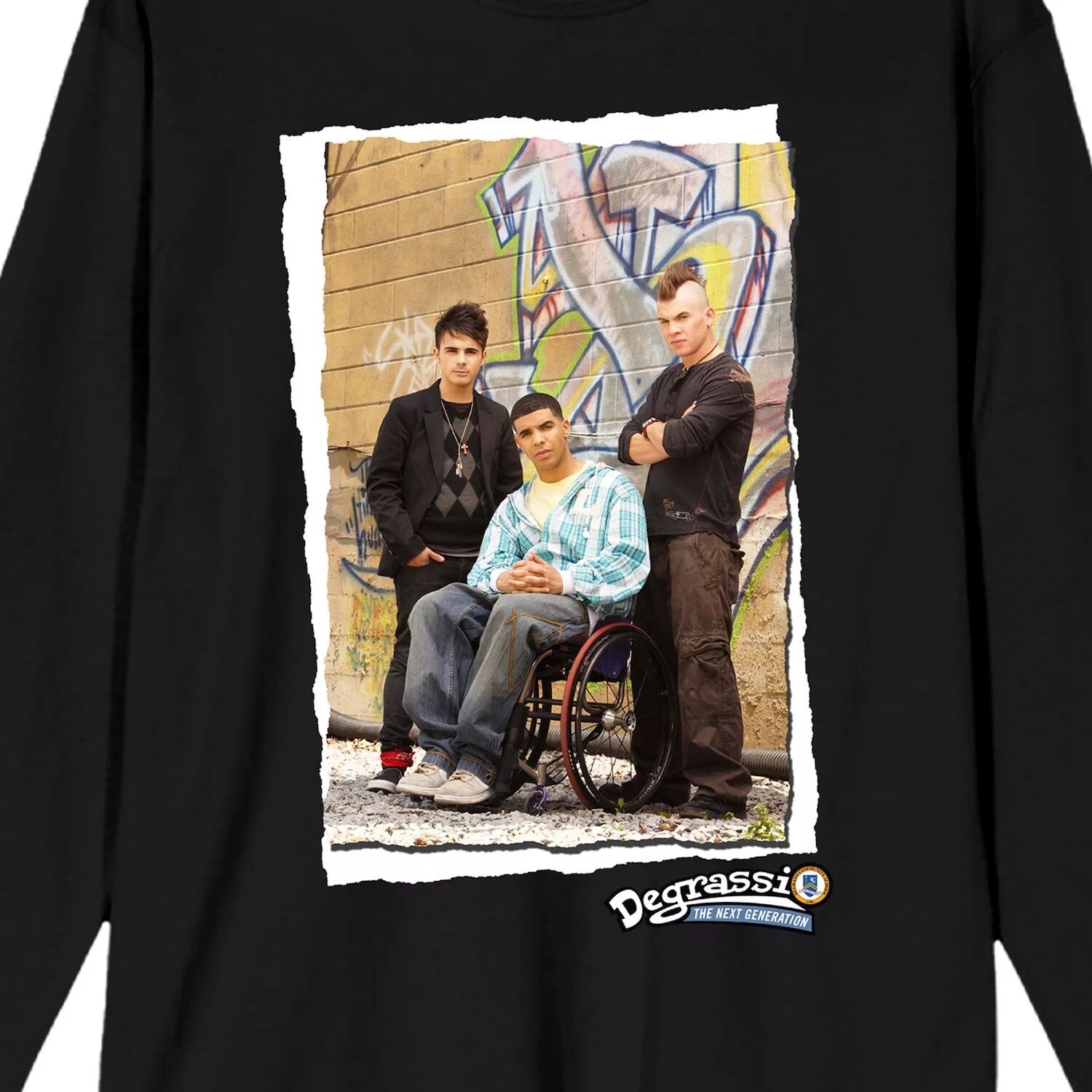 

Мужская футболка с длинными рукавами Degrassi Jimmy Spinner Licensed Character