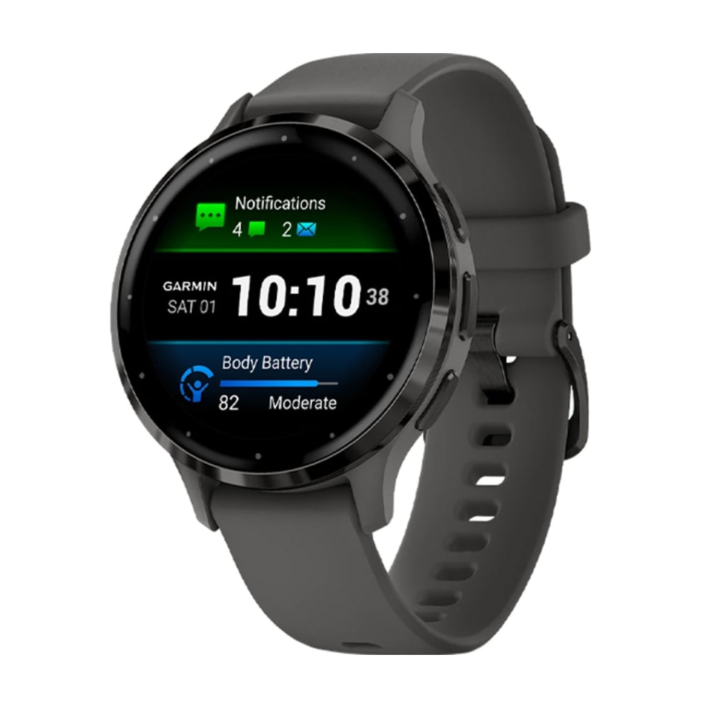 Умные часы Garmin Venu 3S, 1.2", Wi-Fi, темно-серый - фото