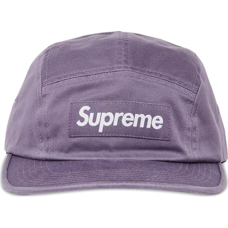 Кепка Supreme Washed Chino Twill Camp, фиолетовый кепка меч dad cap washed bloom apple red