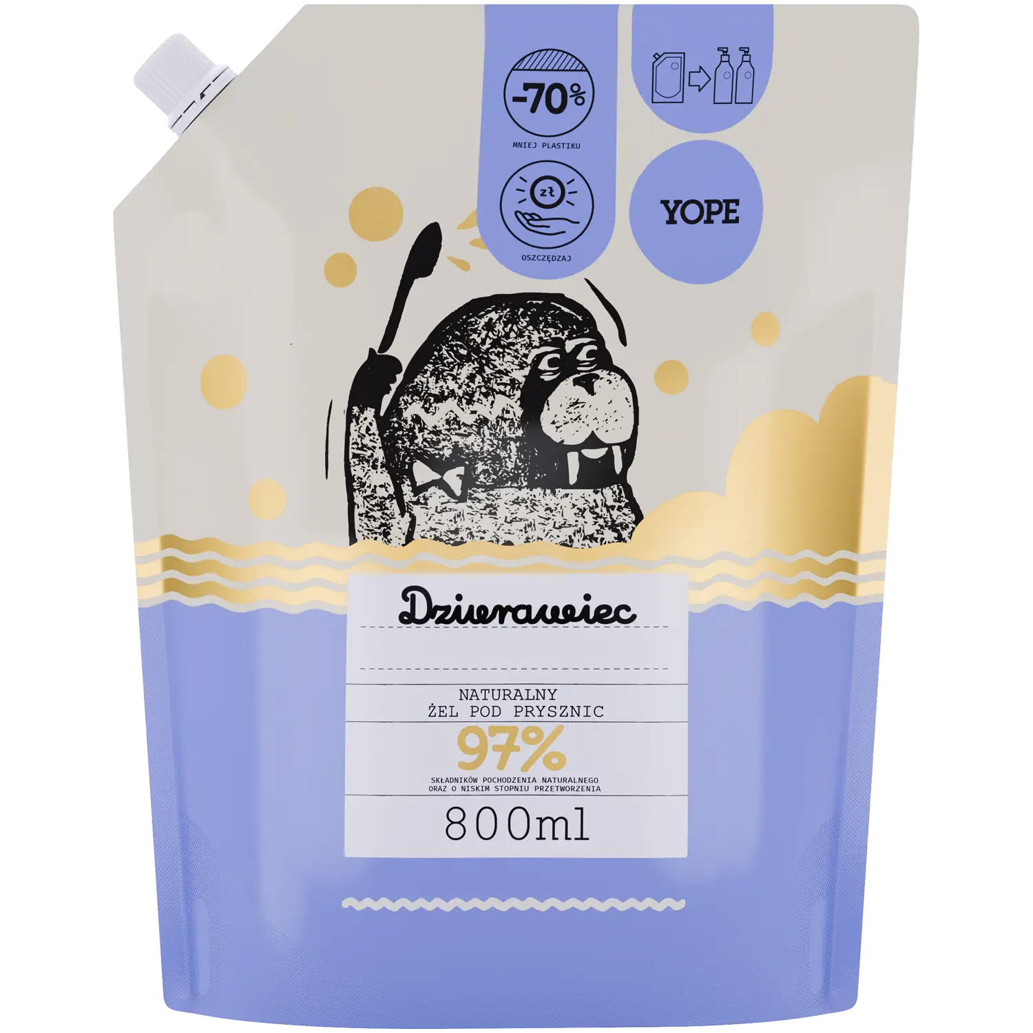

Yope Dziurawiec запас геля для душа, 800 мл