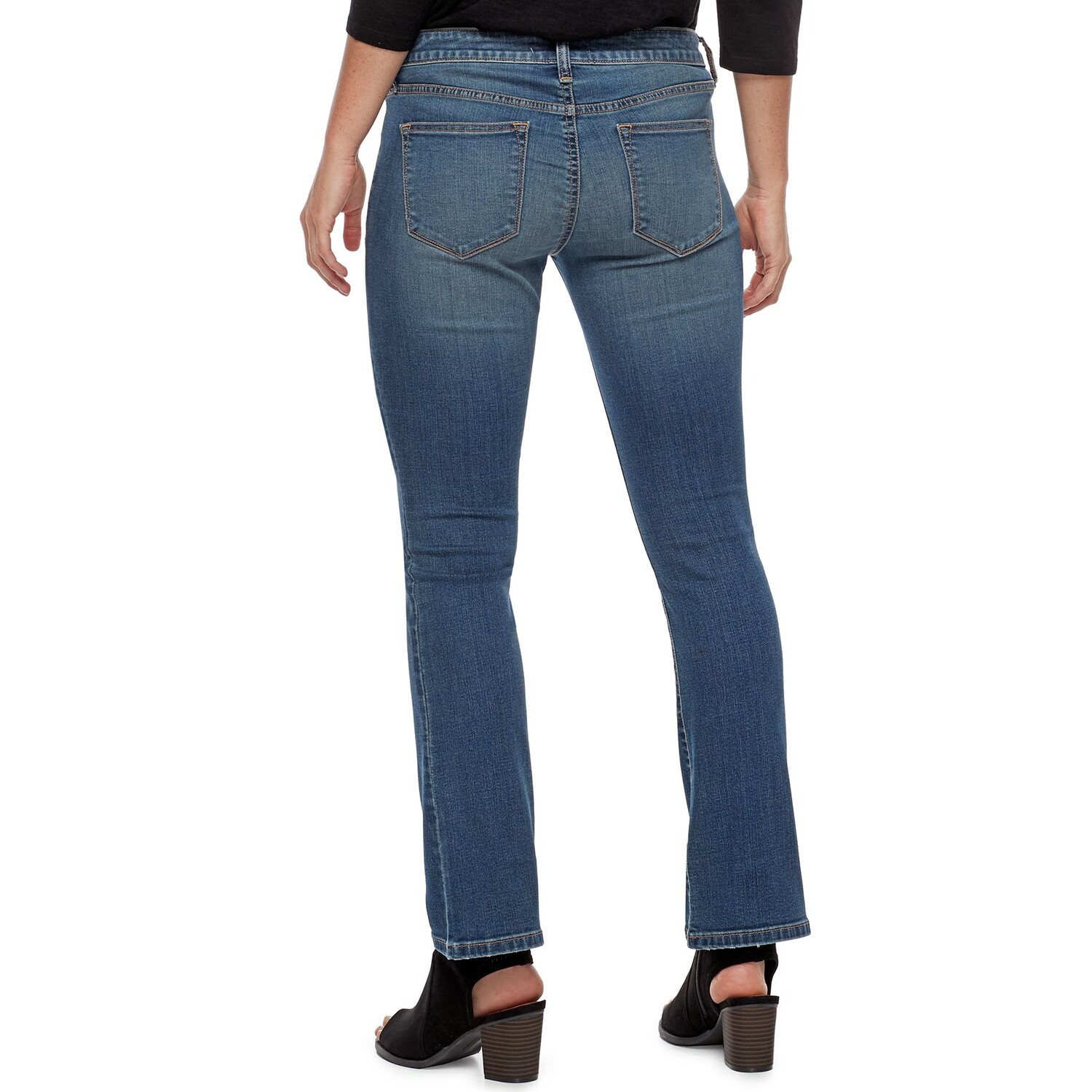 

Джинсы Petite Sonoma Goods For Life средней посадки Bootcut Sonoma Goods For Life, черный