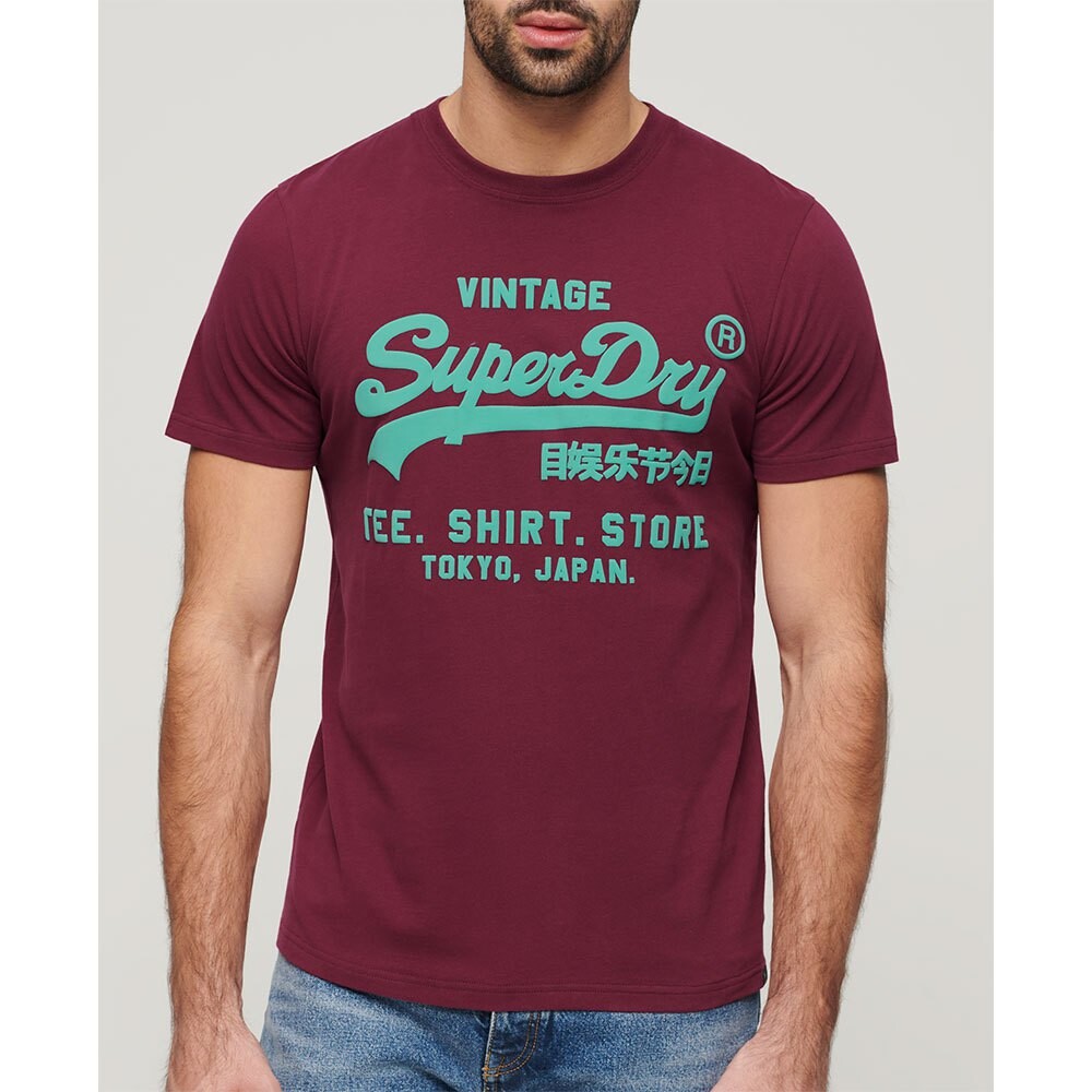 

Футболка с коротким рукавом Superdry Neon Vl, фиолетовый