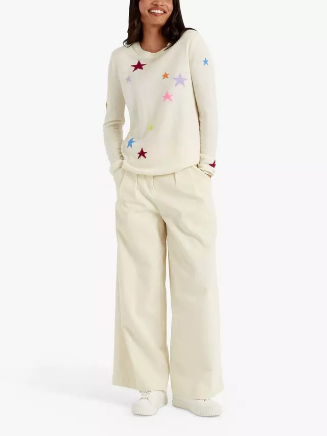 

Джемпер Chinti & Parker Stars Wool Cashmere Blend, цвет cream/multi