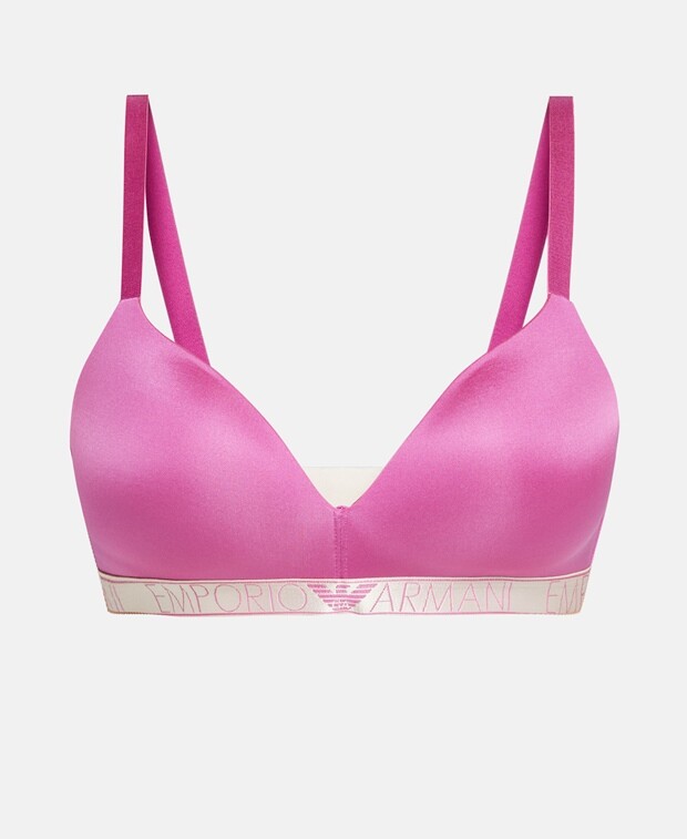 

Бюстгальтер с формованной чашкой, чашки AF Emporio Armani, розовый
