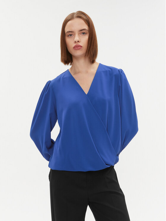 Блуза стандартного кроя Rinascimento, синий
