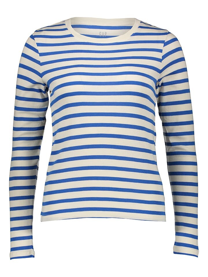 

Лонгслив GAP, цвет weiß/blau