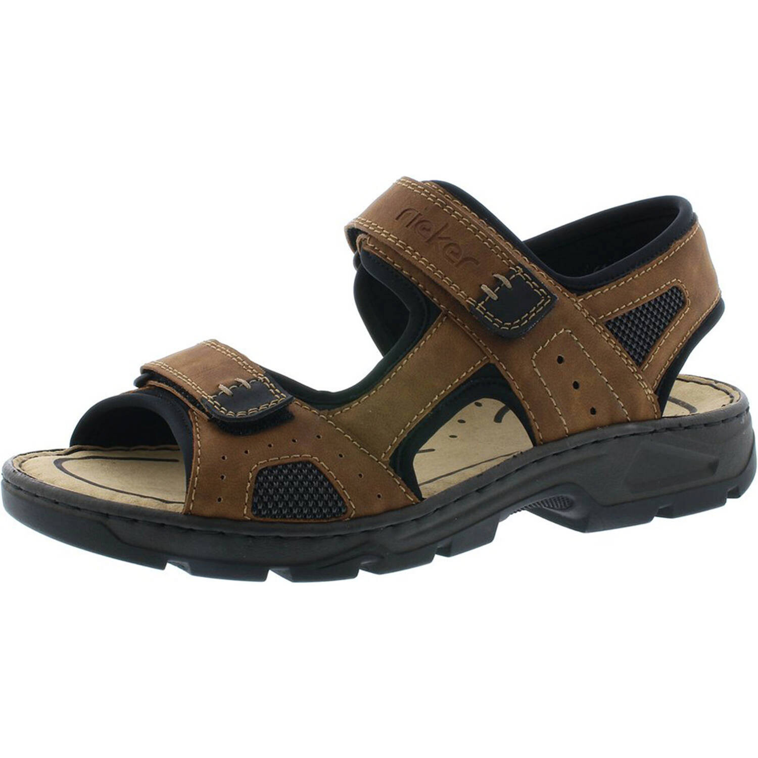 

Сандалии rieker Outdoor, цвет Mandel/Schwarz
