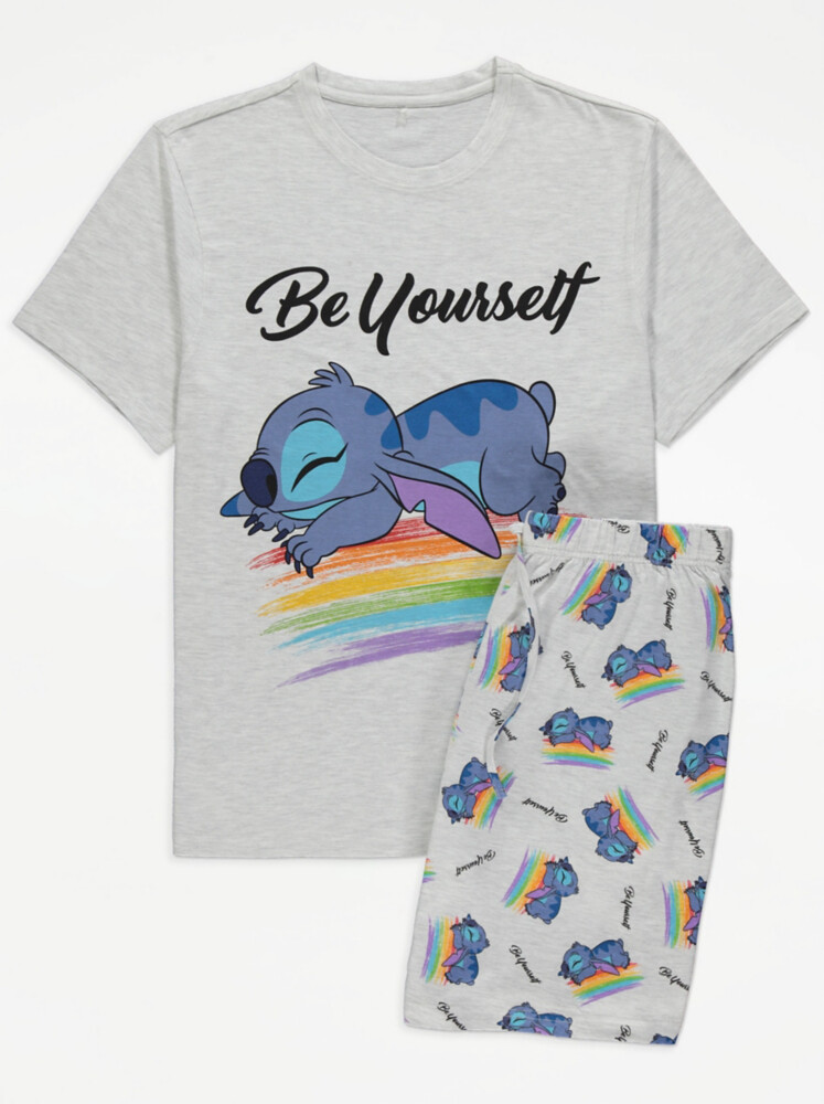 

Подходящие пижамы Disney Lilo и Stitch Pride Be Yourself для взрослых George.
