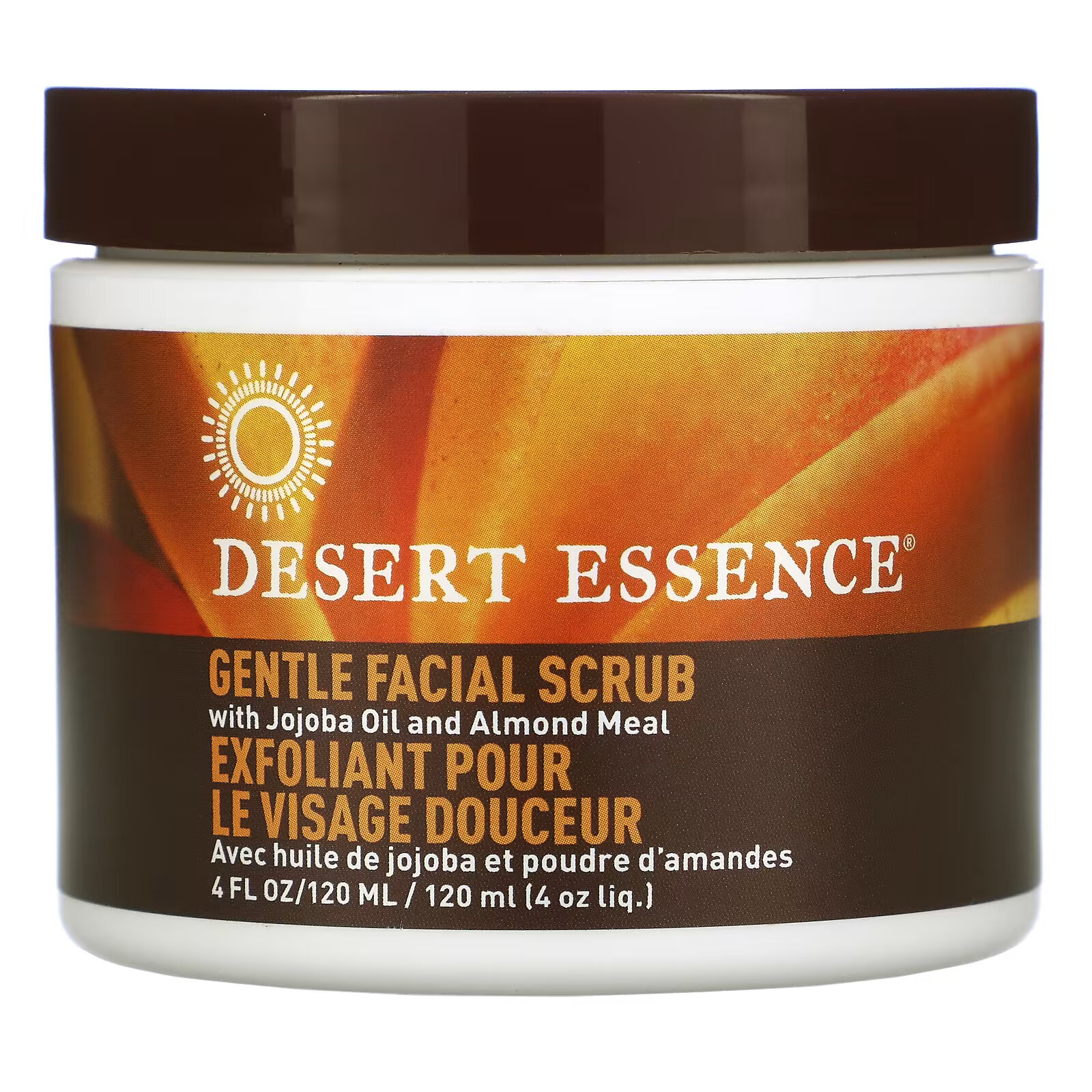 Desert Essence, Нежный скраб для лица с маслом жожоба и миндальной мукой, 120 мл (4 жидк. Унции) - фото