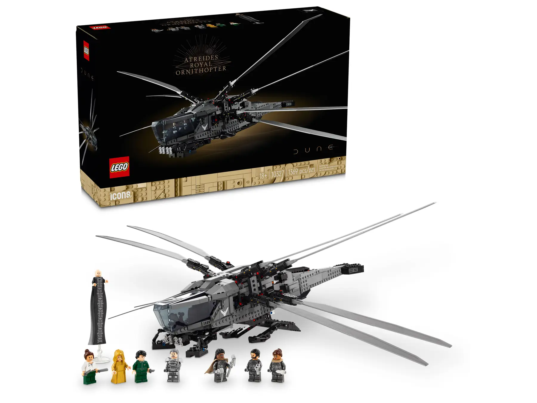 Конструктор Lego Dune Atreides Royal Ornithopter 10327, 1369 деталей –  заказать из-за рубежа в «CDEK.Shopping»