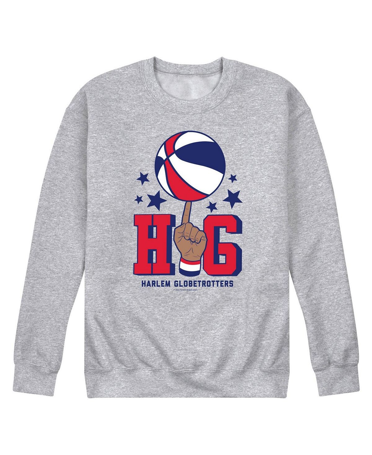 

Мужская флисовая толстовка harlem globetrotters AIRWAVES, серый