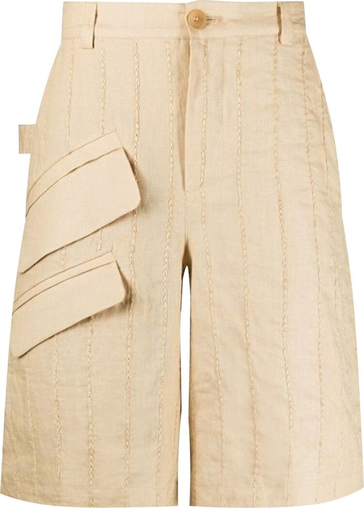 

Шорты Jacquemus Le Short Raphia 'Cream', кремовый