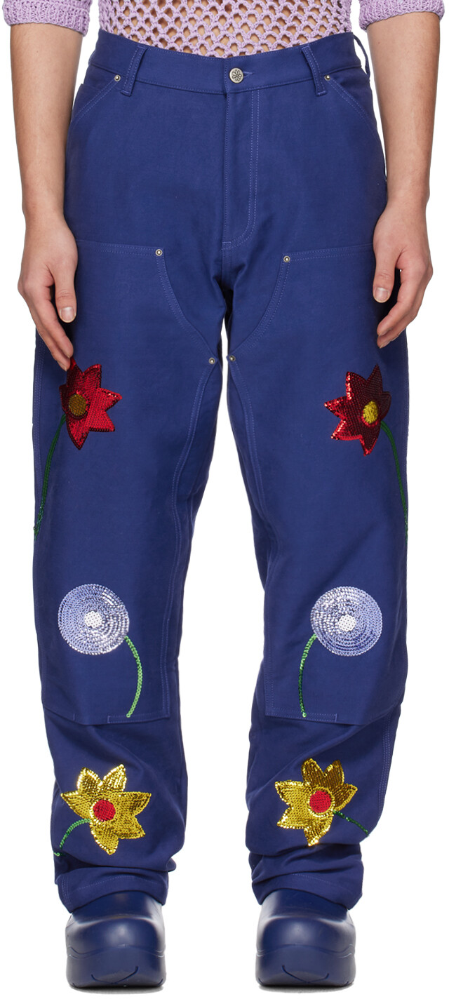 

Темно-синие джинсы для спецодежды Sky High Farm Workwear