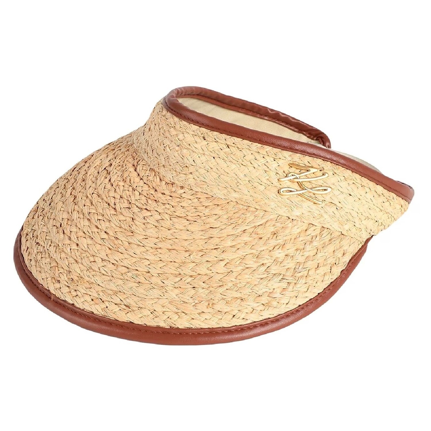 

Бейсболка-козырек Karl Lagerfeld K/autograph Raffia, бежевый