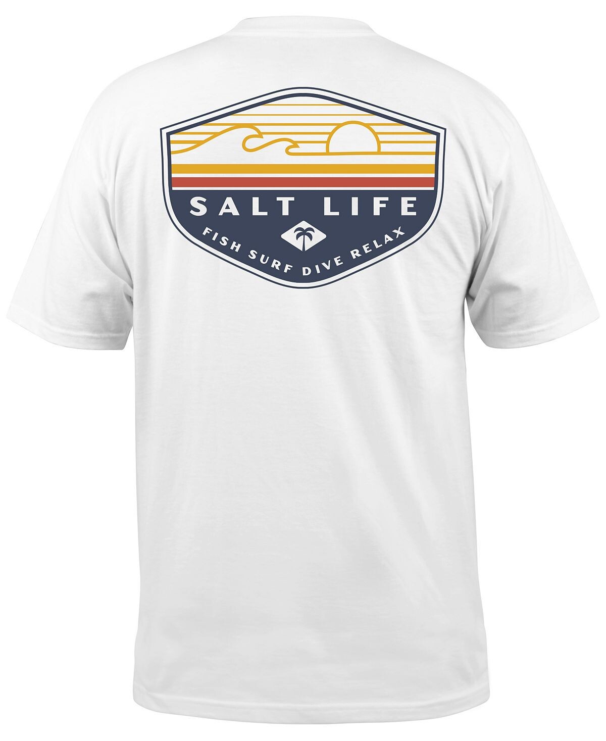 

Мужская футболка с графическим логотипом flash Salt Life, белый