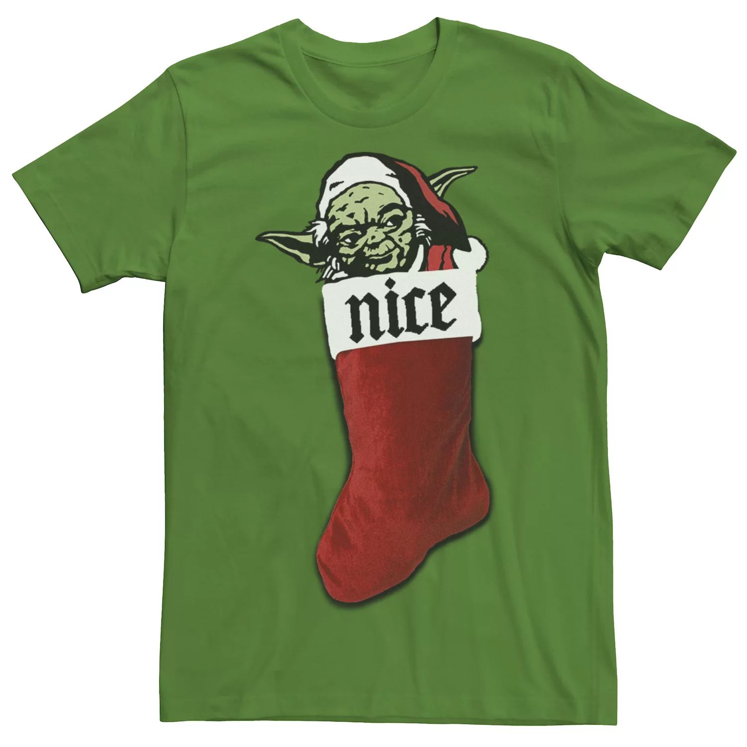 Мужская рождественская футболка со звездными войнами, красивая рождественская футболка Yoda Star Wars