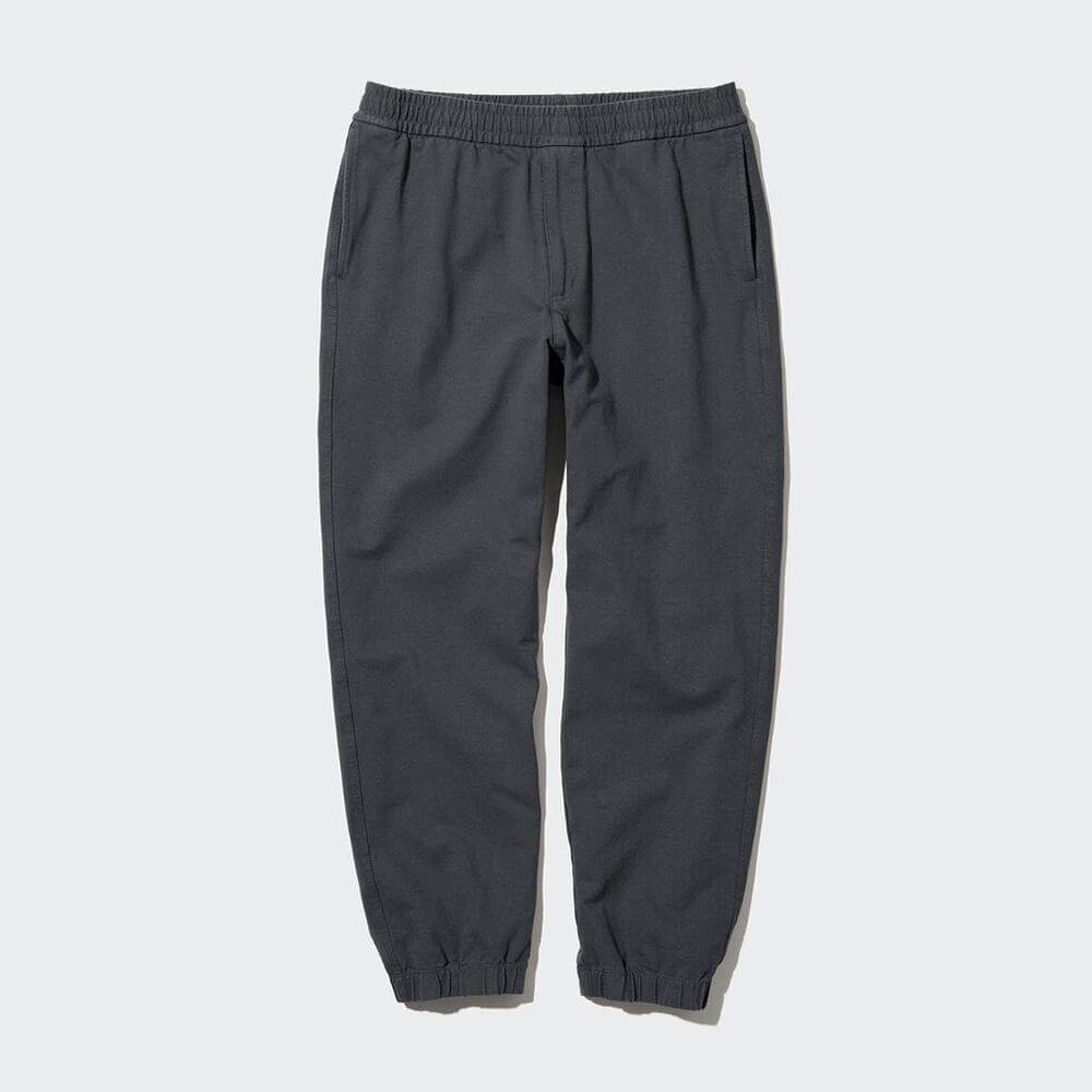 

Брюки Uniqlo Washed Jersey Jogger, темно-серый