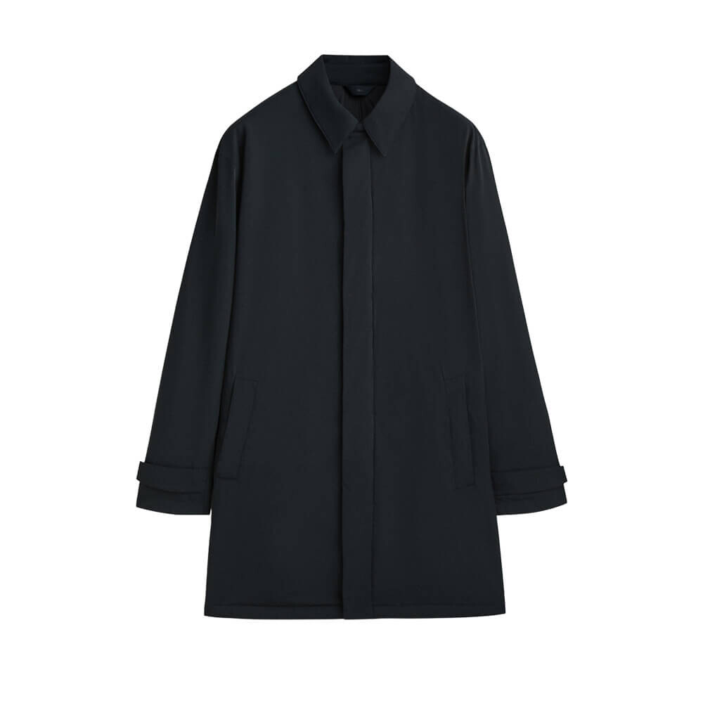 

Плащ-тренч Massimo Dutti Party Technical Bi-stretch, темно-синий