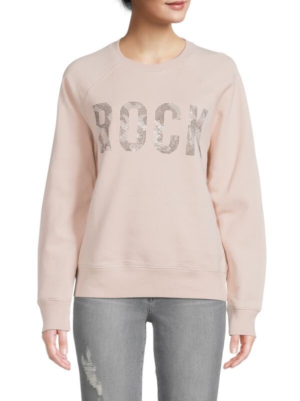 

Толстовка с украшением rock strass ZADIG & VOLTAIRE Creme