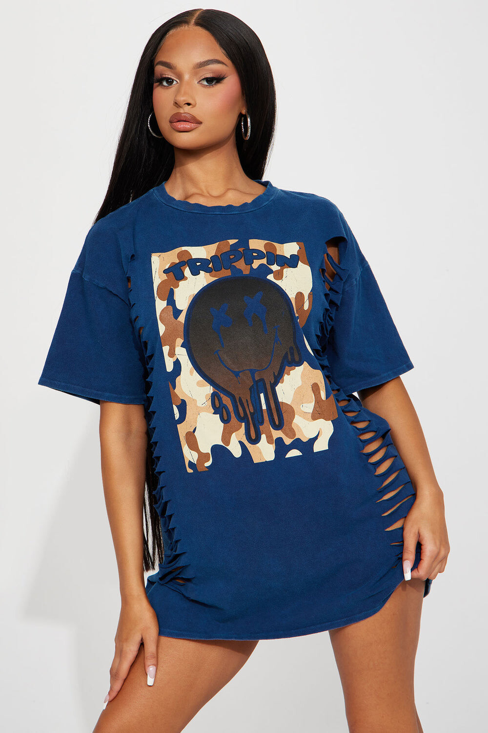 

Мини платье Fashion Nova D16647, роял