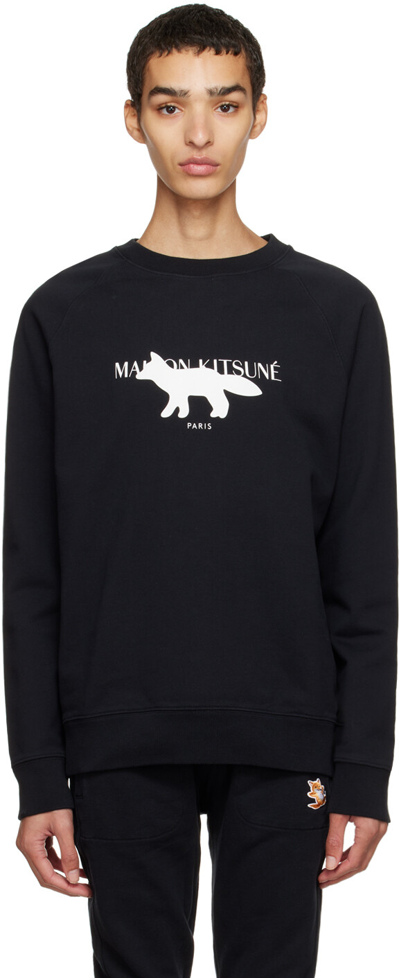 

Толстовка Black Fox Stamp Maison Kitsuné, Черный