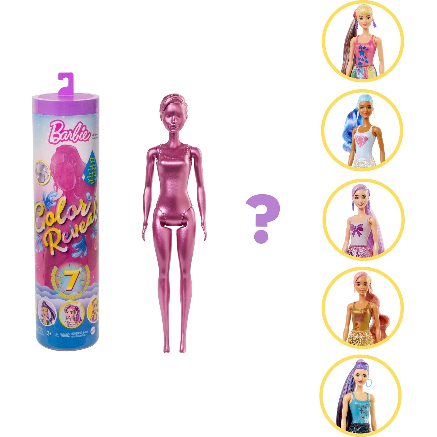 цена Кукла Barbie Color Reveal Color Reveal Gwc55