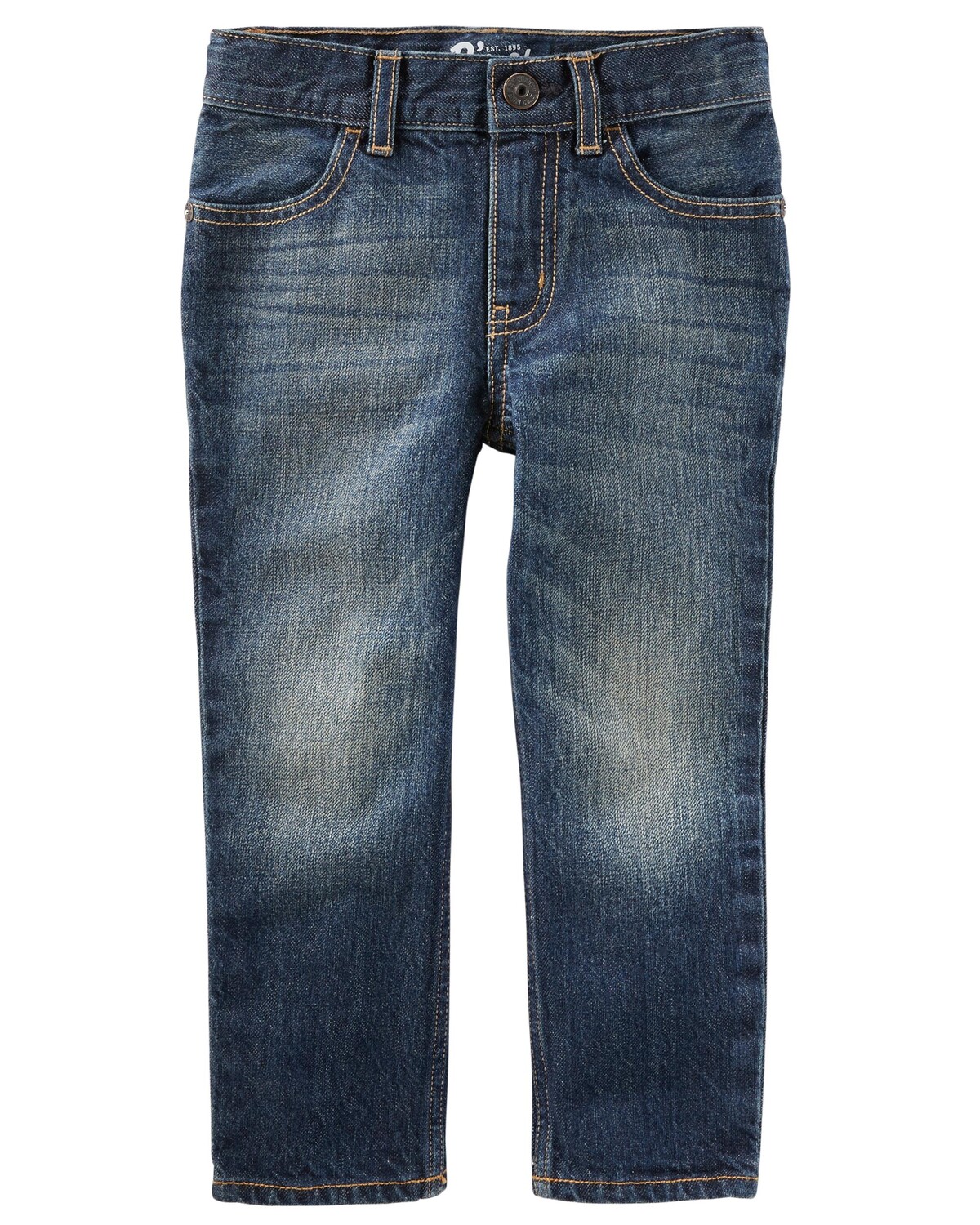 

Джинсы Kid Straight Leg Authentic с эффектом потертости Carter's
