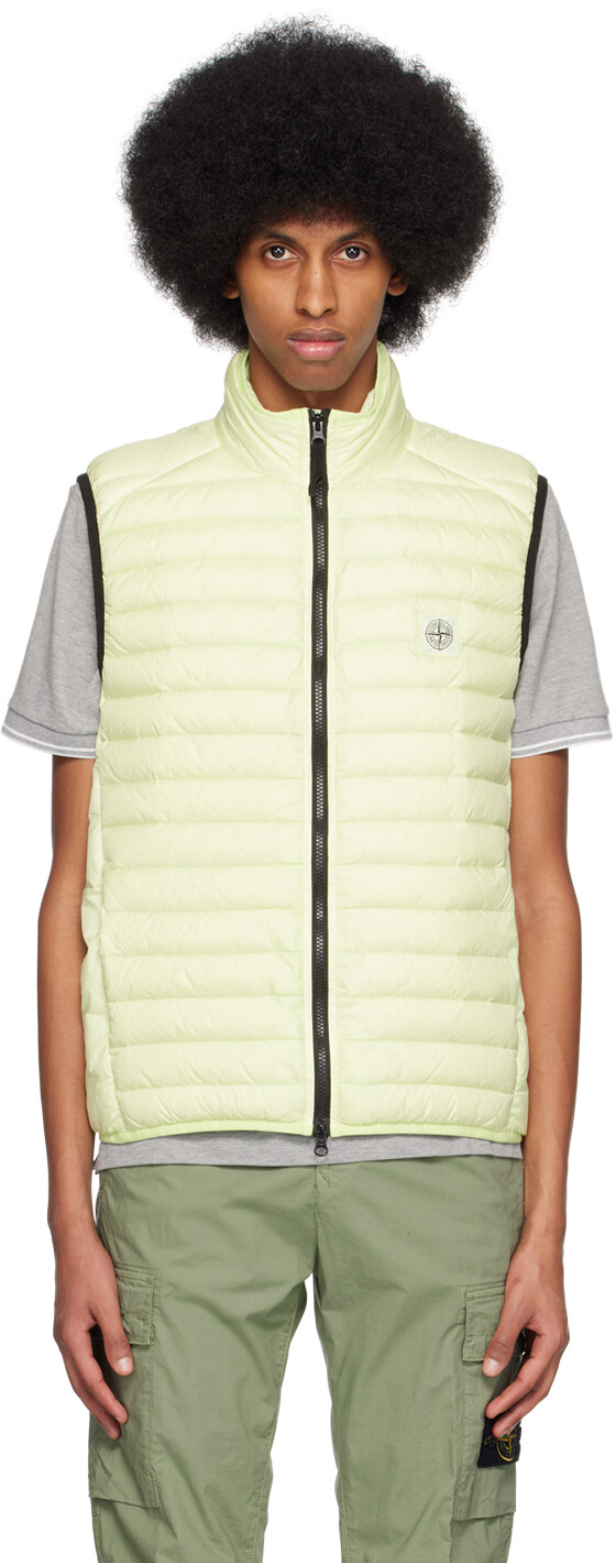 

Зеленый пуховый жилет Realdown Stone Island