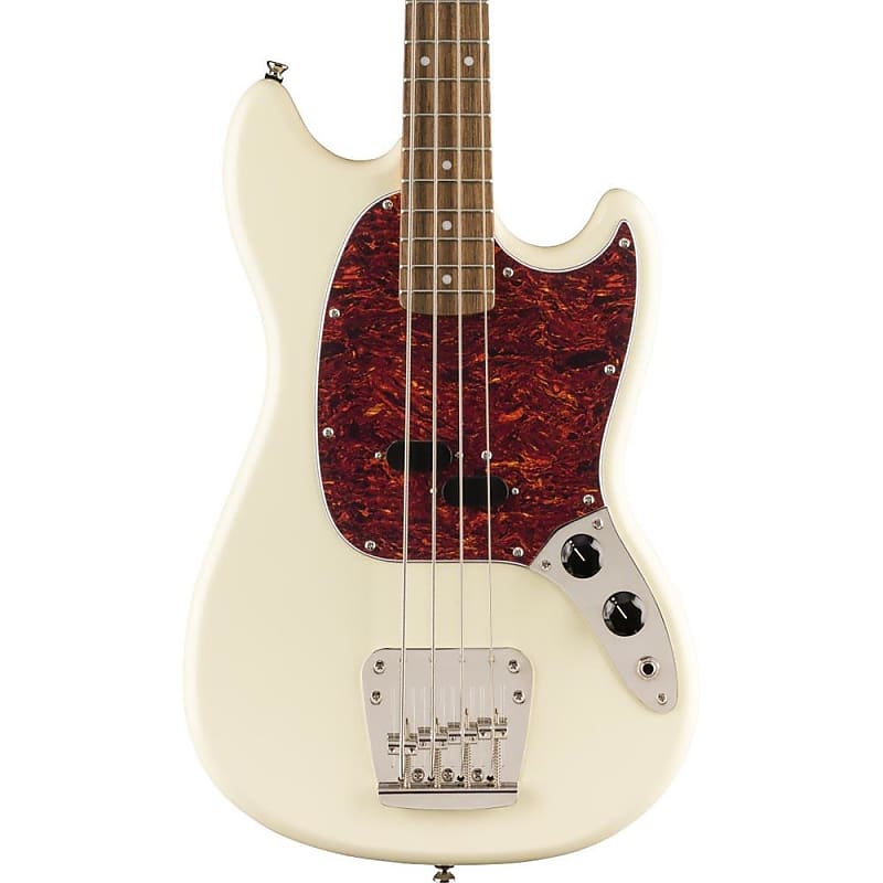 цена Басс гитара Squier Classic Vibe '60s Mustang Bass Laurel Fingerboard Olympic White
