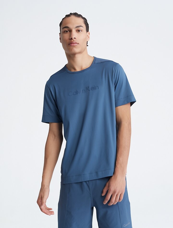 

Футболка с круглым вырезом и короткими рукавами CK Sport Calvin Klein, синий