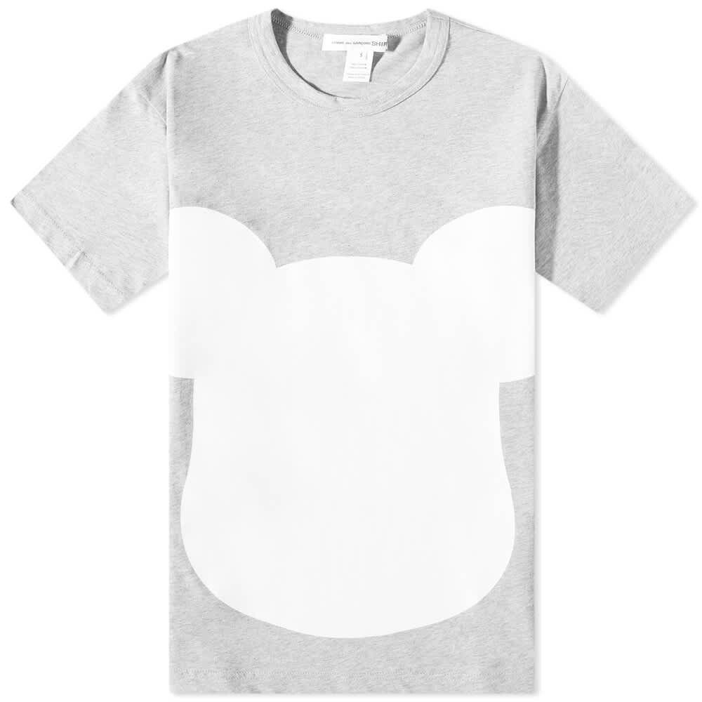 

Футболка Comme des Garçons SHIRT Bear Bold Print Tee, Серый