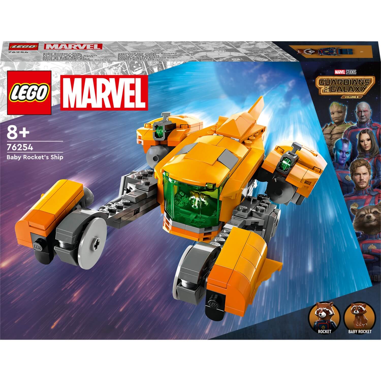 Конструктор LEGO Marvel корабль Ракеты 76254, 330 деталей lego lego marvel адвент календарь стражей галактики 268 деталей