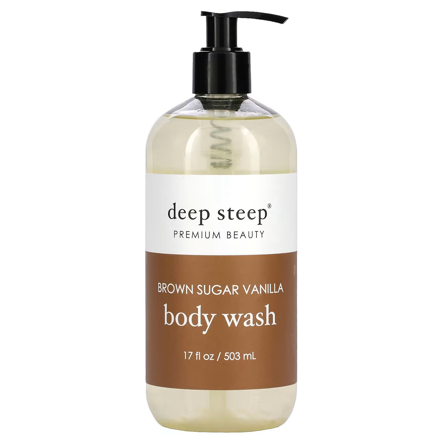 

Deep Steep, Гель для душа, коричневый сахар и ваниль, 503 мл (17 жидк. Унций)
