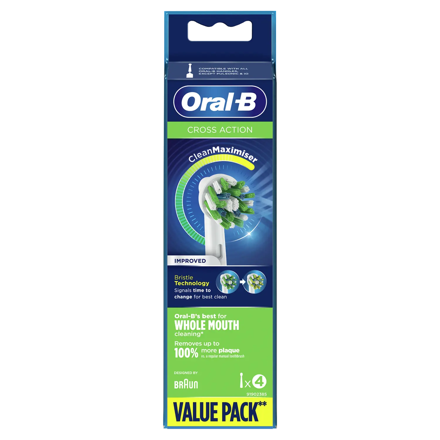 

Oral-B Crossaction насадки для электрической зубной щетки, 4 шт/1 упаковка