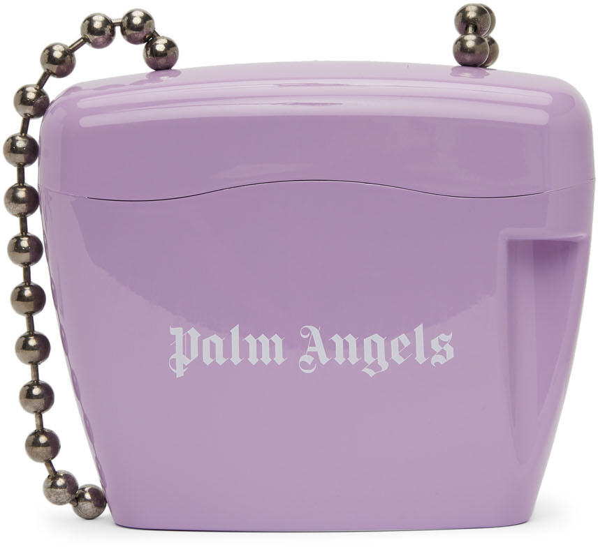 

Фиолетовая мини-сумка с замком Palm Angels