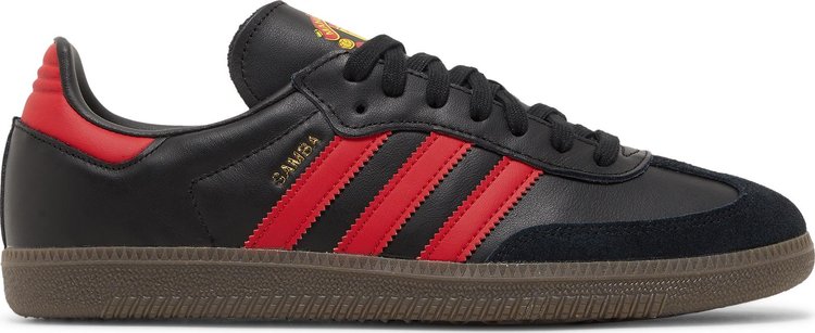 Кроссовки Adidas Manchester United x Samba Team 'Black Real Red', черный - фото