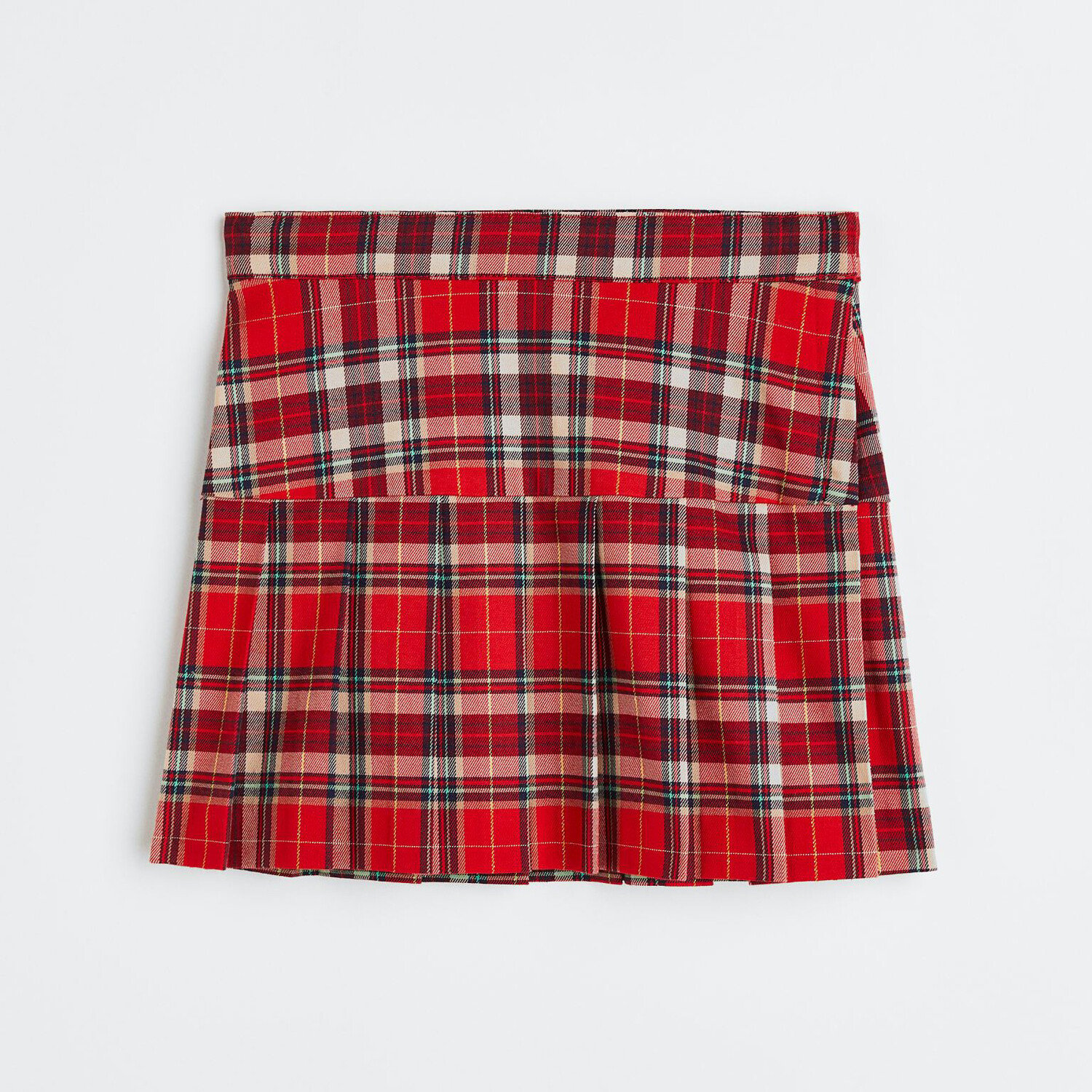 

Юбка из твила H&M Plaid, красный/светло-бежевый/белый