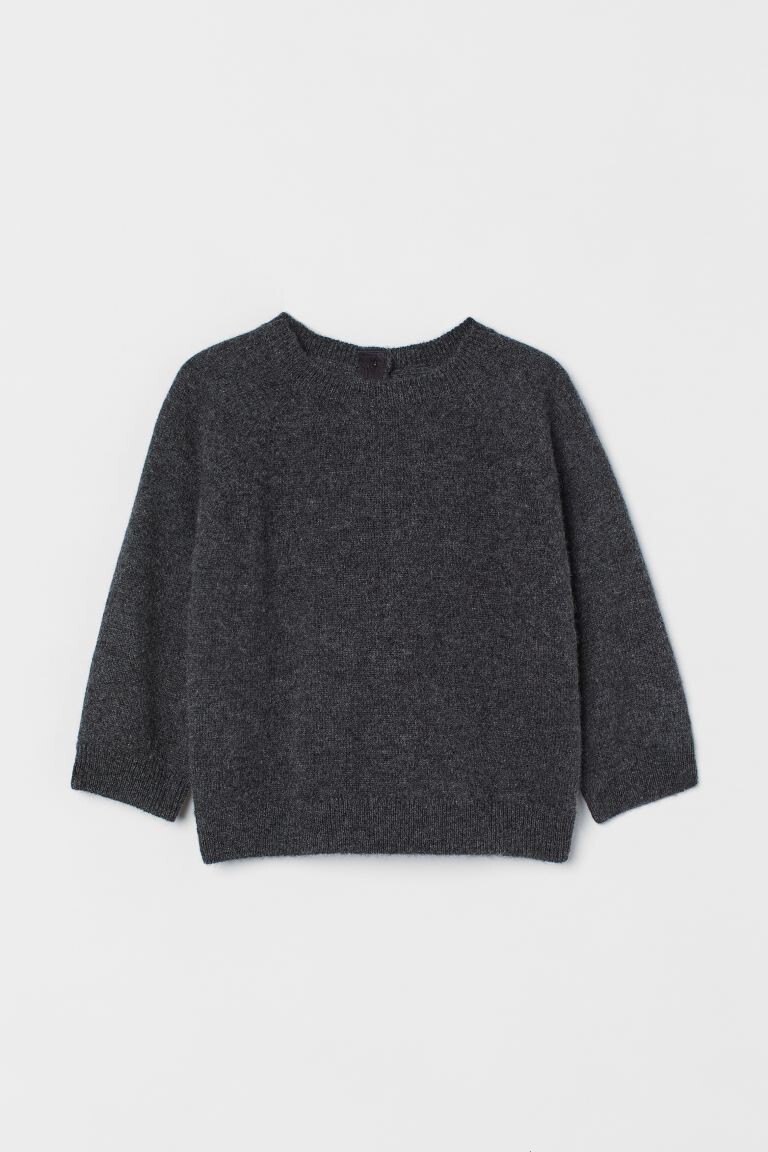 

Кашемировый свитер H&M, темно-серый меланж