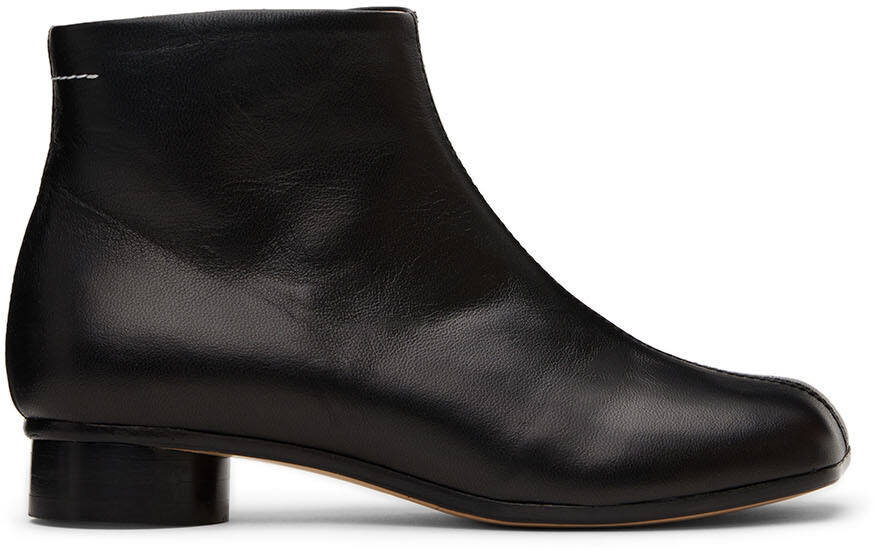 

Детские черные кожаные сапоги MM6 Maison Margiela