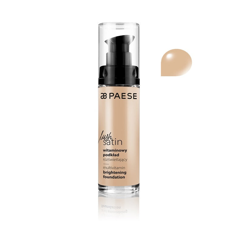 Paese Lush Satin Multivitamin Brightening Foundation осветляющая тональная основа с витаминами 32 Natural 30 мл